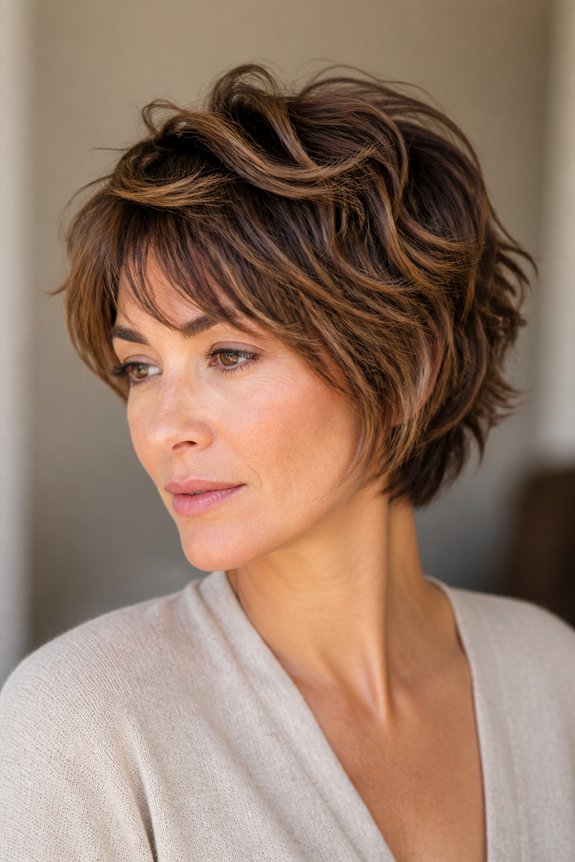 voluminous choppy textured layers