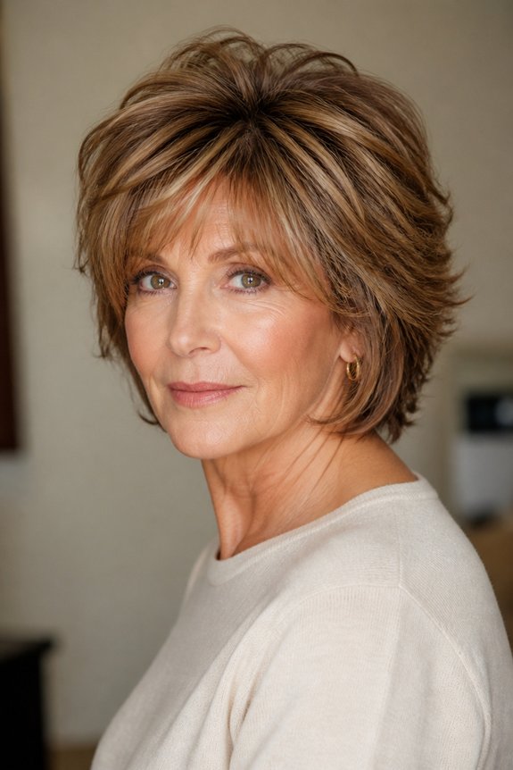 voluminous layers face framing bangs