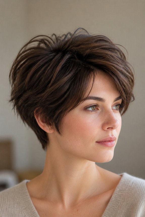 voluminous pixie bob style