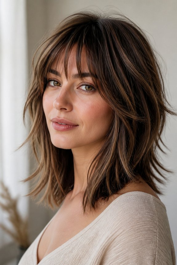 wispy bangs with layers