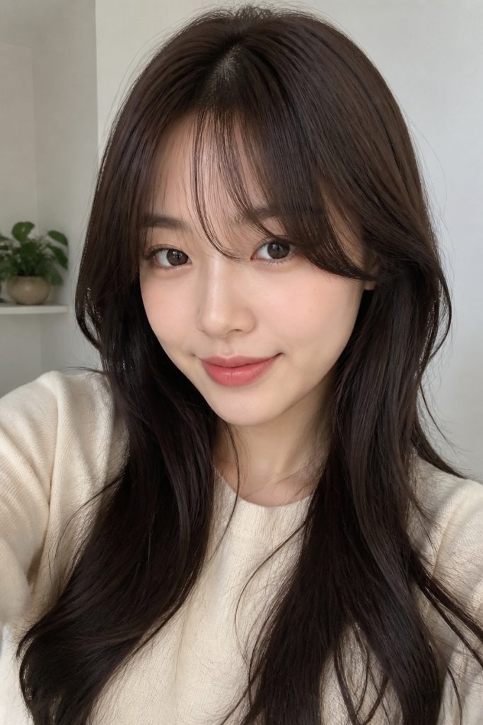 Arched Korean Bangs