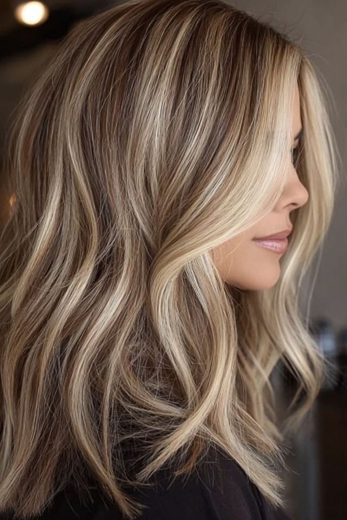 Blonde Balayage Highlights for Medium Hair