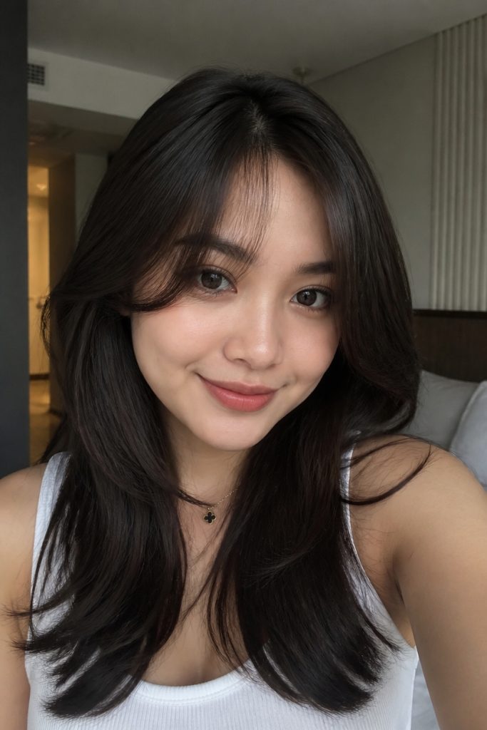 C-Shaped Bangs