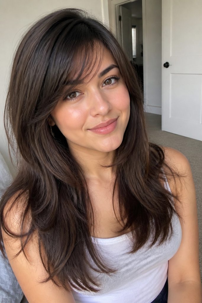 Layered Side-Swept Bangs