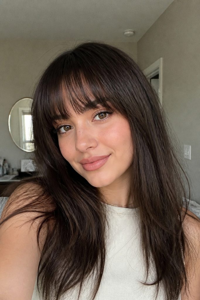 Rounded Full Bangs