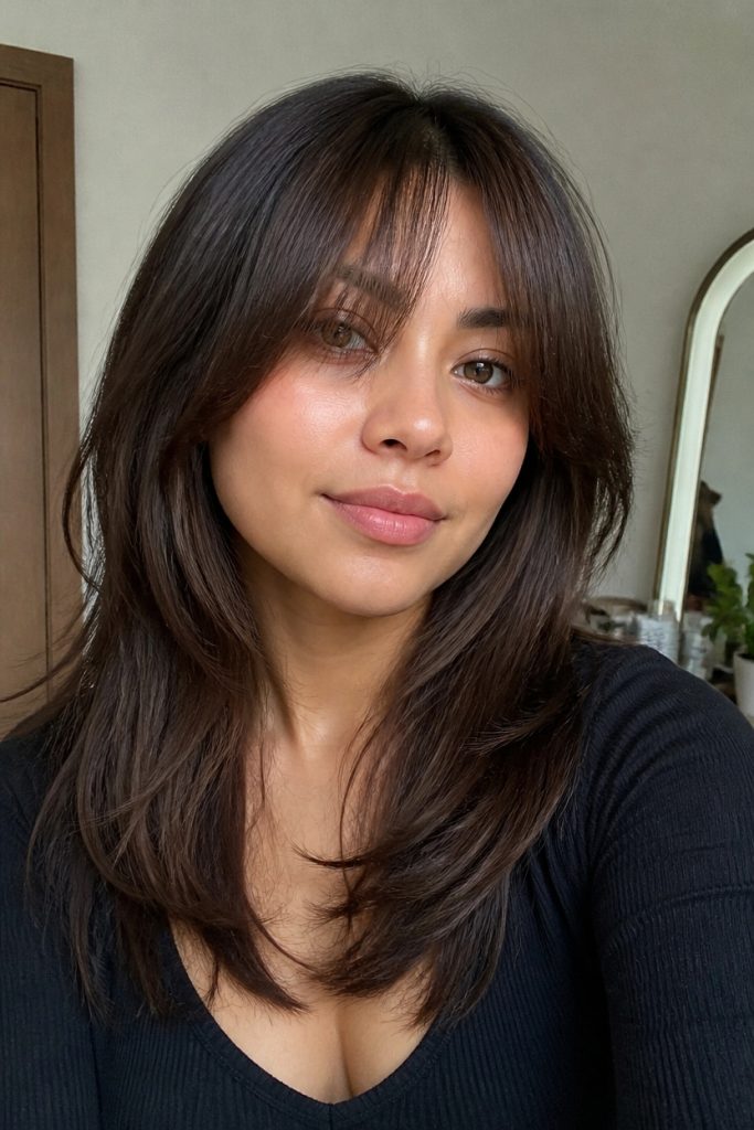 Shaggy Long Bangs