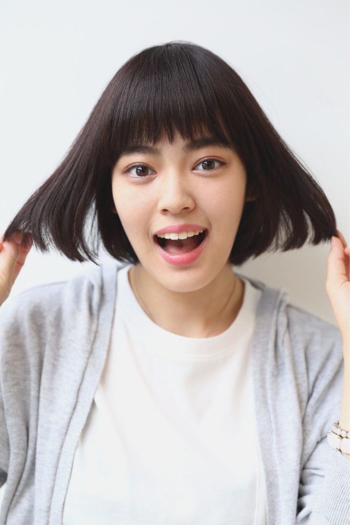 Short Hair With Bangs Styles for Straight Hair