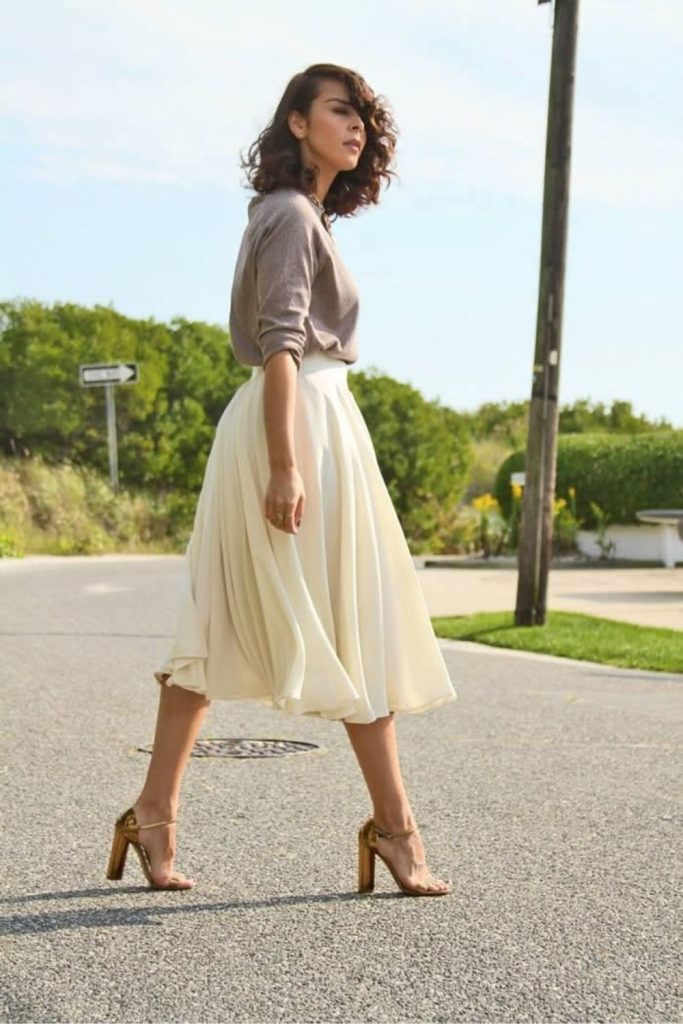 Style a Midi Skirt