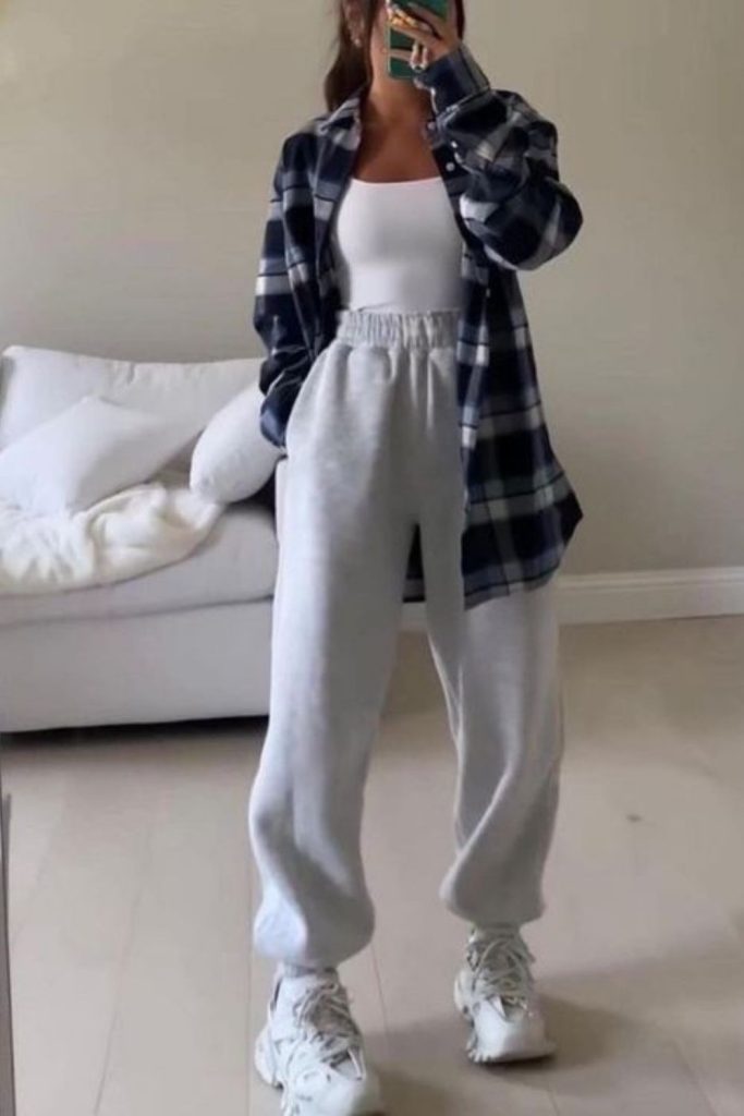 What to Wear With Grey Joggers