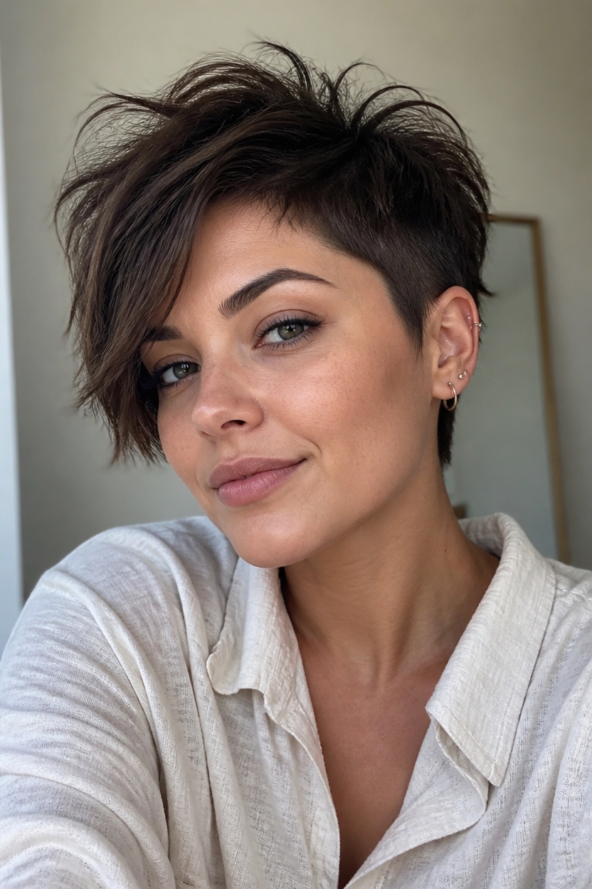 asymmetrical pixie cut trends