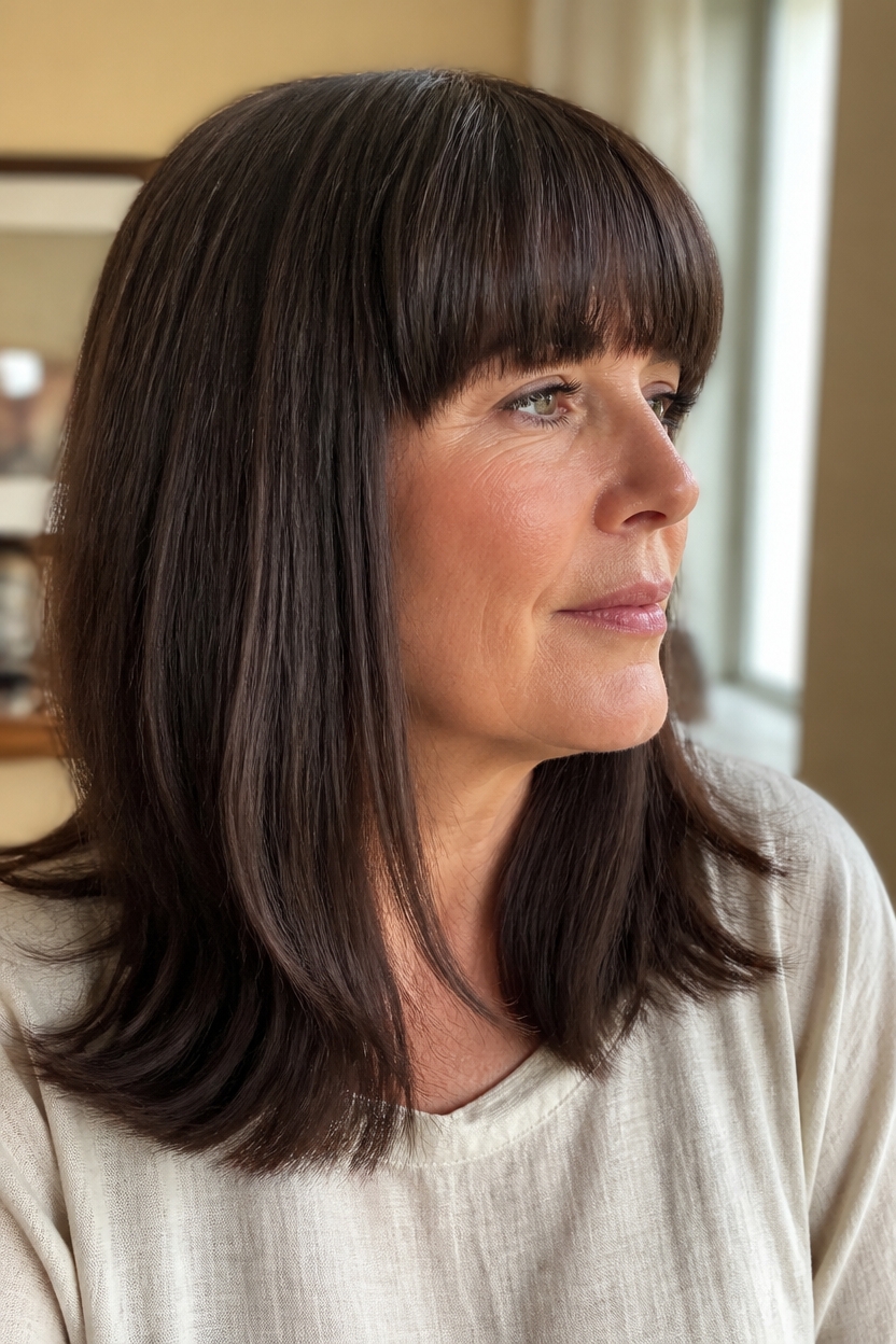 bold bangs deep hues