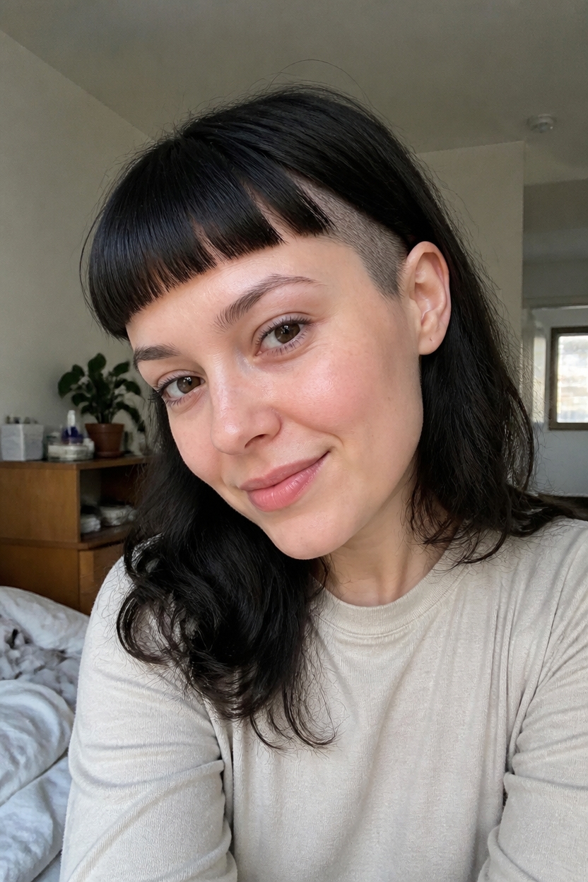 dimension building undercut bangs