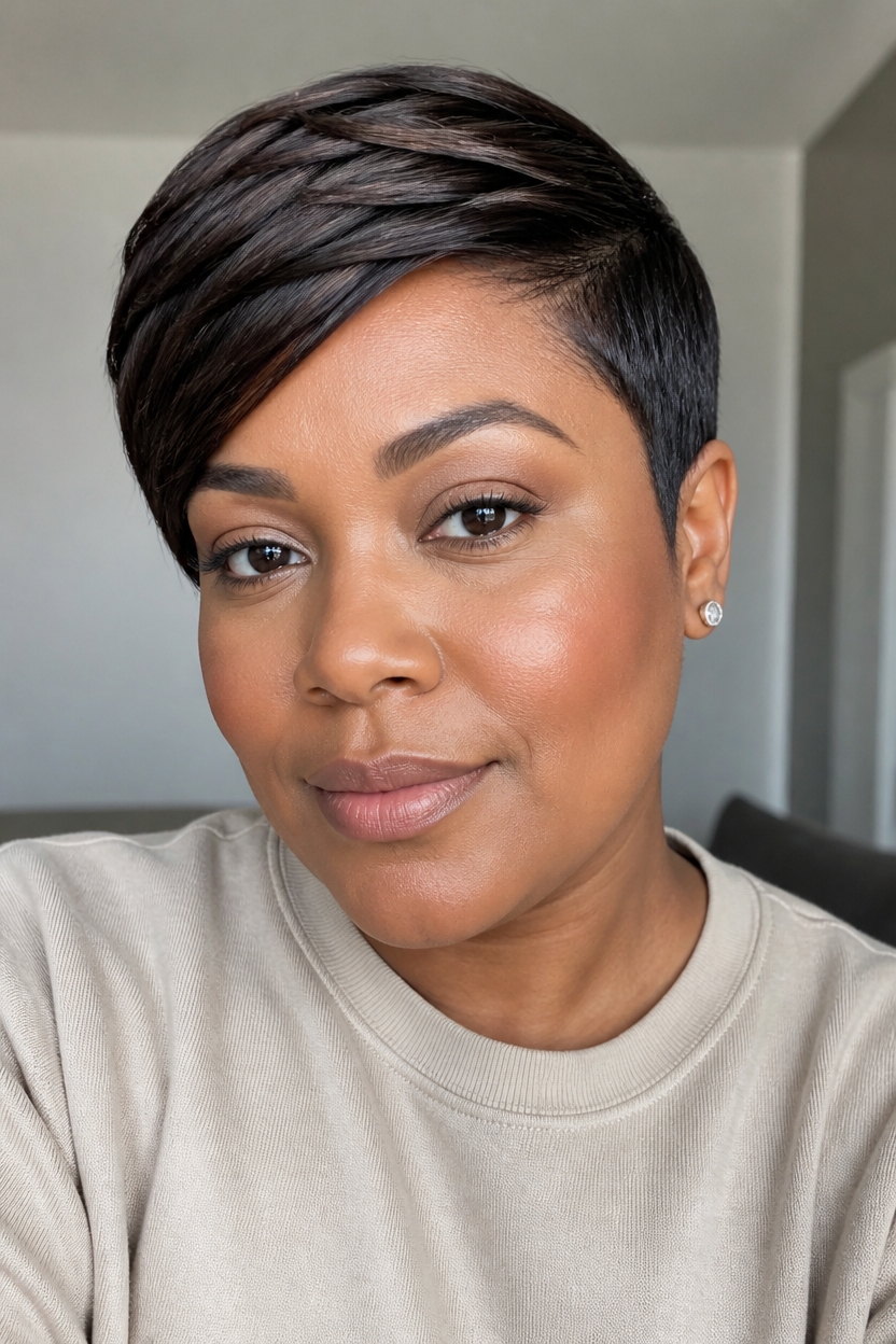 sleek polished pixie perfection