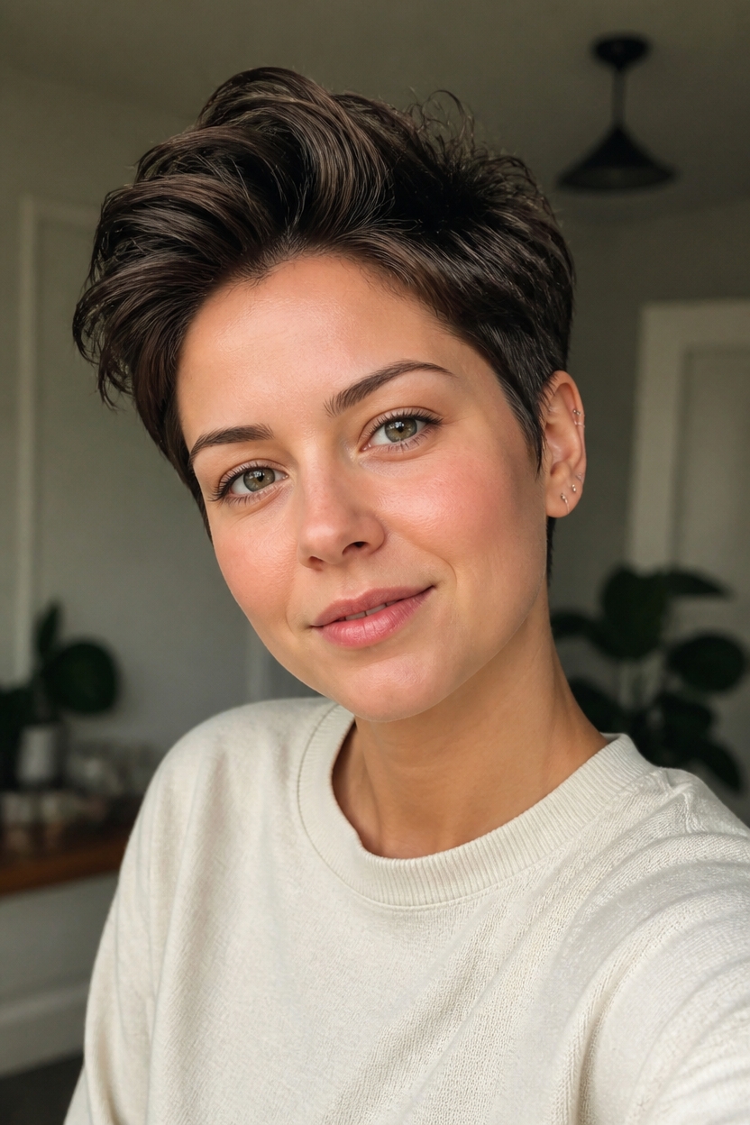 voluminous pixie lifted crown